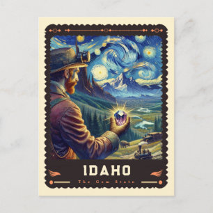 Postal Idaho Inspirado en Vincent Van Gogh