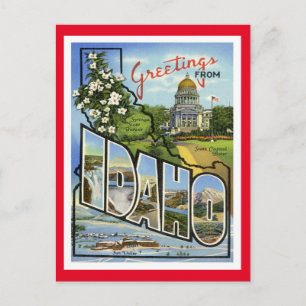 Postal Idaho Saludos Desde Estados Unidos