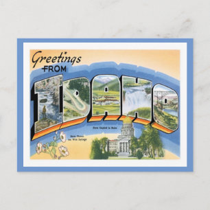 Postal Idaho Saludos Desde Estados Unidos