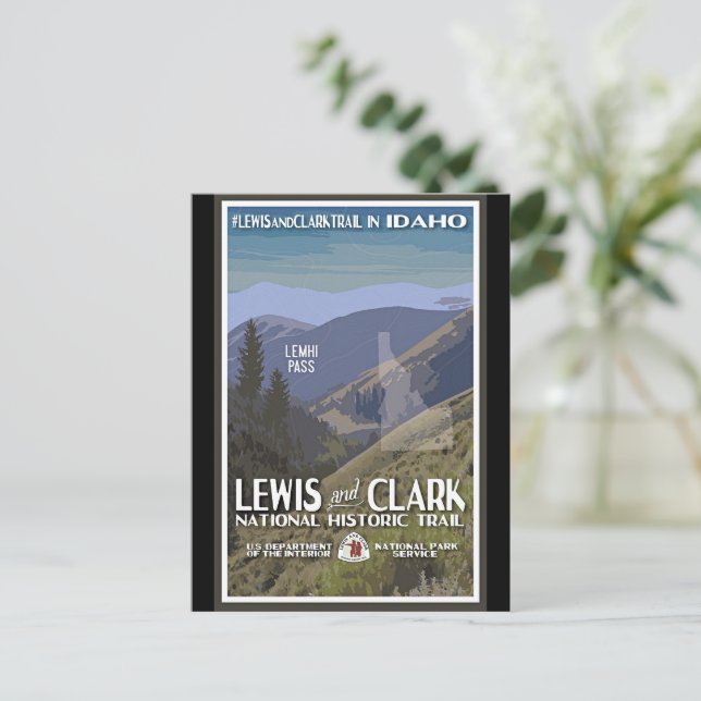 Postal Idaho. Trail Lewis y Clark (Anverso de pie)