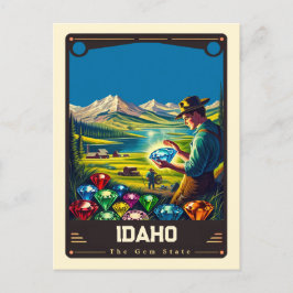 Postal Idaho | Vintage patriótico