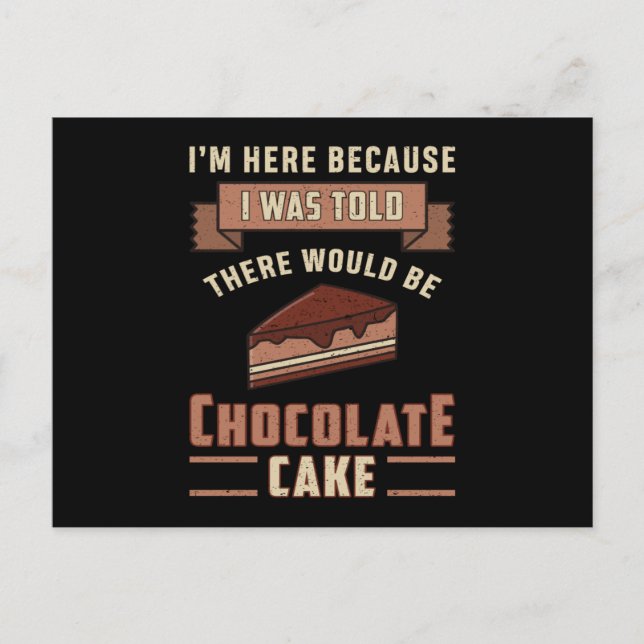 Postal Idea de regalo de chocolate con dulces dulces y ca (Anverso)