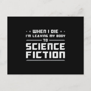 Postal Idea de regalo de ciencia ficción espacial en el D