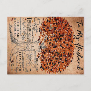 Postal Idea de regalo de cita de amor para esposo, cumple