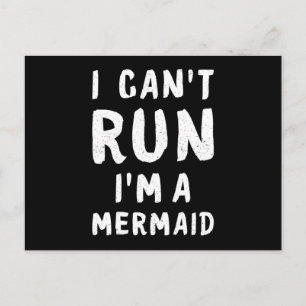 Postal Idea de regalo de cumpleaños de Sirena Chica Merma