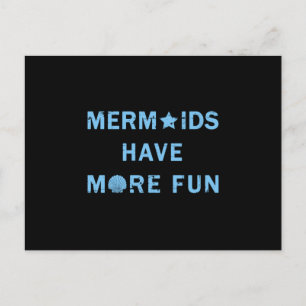 Postal Idea de regalo de cumpleaños divertida para sirena