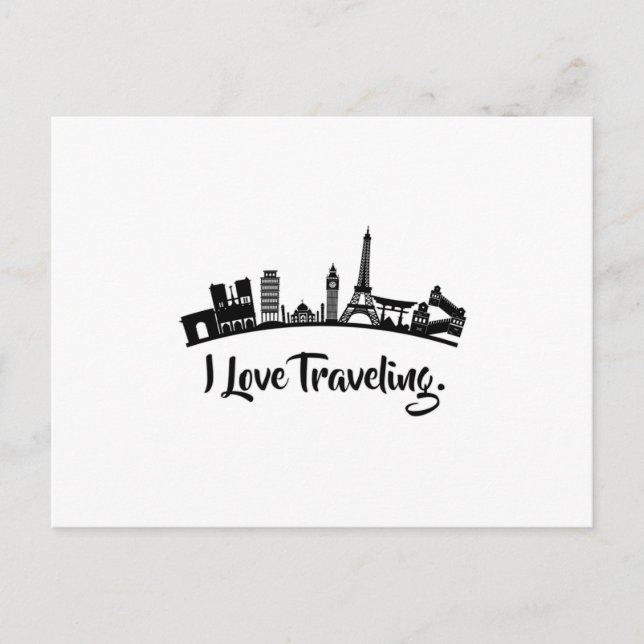 Postal Idea de regalo de la línea aérea de la ciudad de E (Anverso)