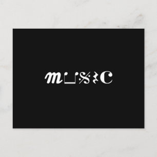 Postal Idea de regalo de músico de sonido musical de Inst