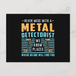 Postal Idea de regalo del detector de detectores metaliza