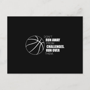 Postal Idea de regalo del equipo del jugador de baloncest