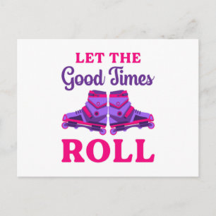 Postal Idea de regalo divertida para patinaje sobre hielo