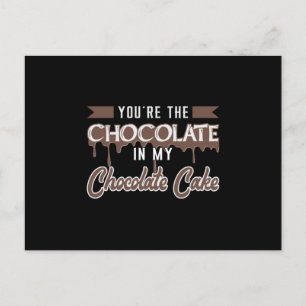 Postal Idea de regalo dulce de chocolate en el día del pa