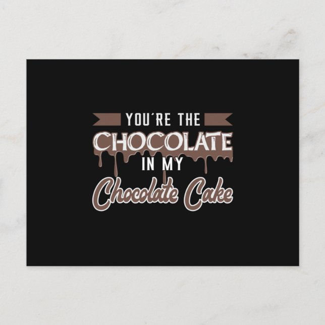 Postal Idea de regalo dulce de chocolate en el día del pa (Anverso)