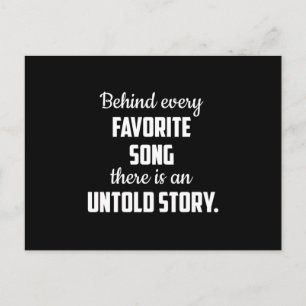 Postal Idea de regalo musical de música musical de instru