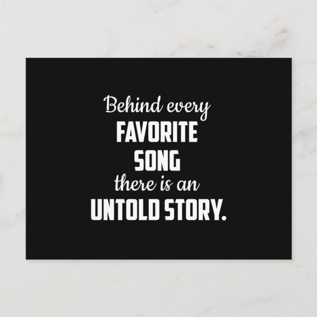 Postal Idea de regalo musical de música musical de instru (Anverso)