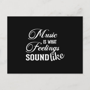 Postal Idea de regalo musical de música musical de instru