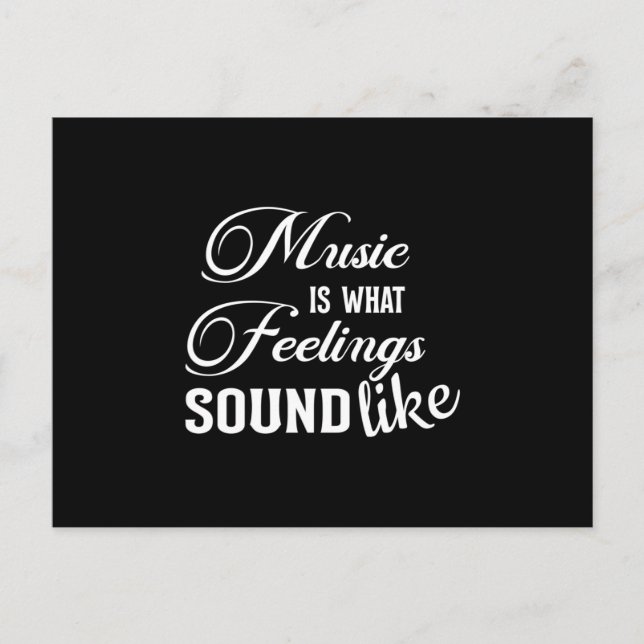 Postal Idea de regalo musical de música musical de instru (Anverso)