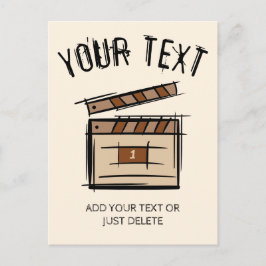 Postal Idea de regalo para cineasta, actor, director de c