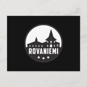 Postal Idea de regalo para Rovaniemi Finlandia City Skyli