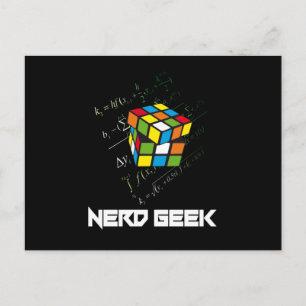 Postal Idea divertida de regalo de Nerd Geek Math Compute