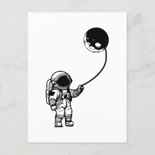 Postal idea perfecta para jóvenes astrónomos divertidos
