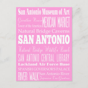 Postal Idea única de regalo de San Antonio, Texas