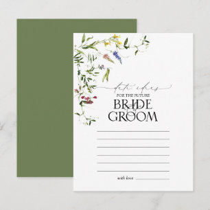 Postal Ideas de citas con acuarelas de flores silvestres 
