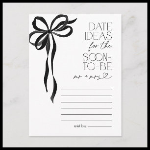 Postal Ideas de citas Juego de la ducha de novia del lazo