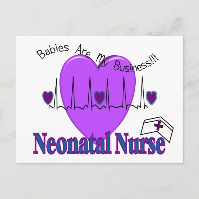 Postal Ideas de regalo de enfermería neonatal: diseños ún (Anverso)