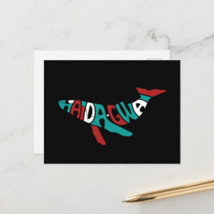 Postal Ideas de regalos para hombres Haida Orgullo Nativo