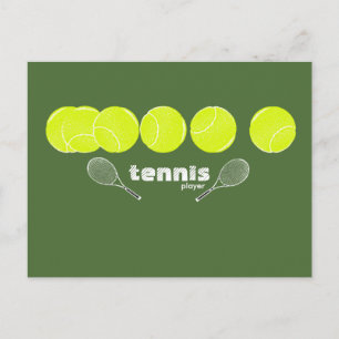 Postal ideas para un jugador de tenis