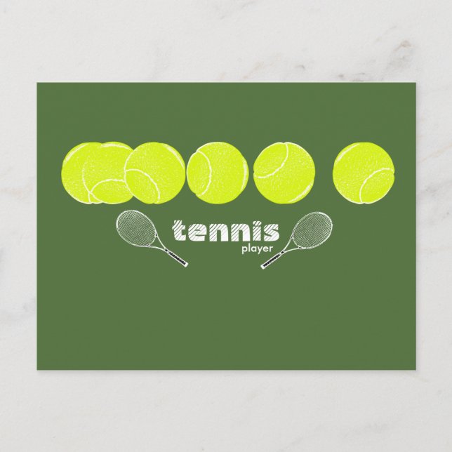Postal ideas para un jugador de tenis (Anverso)