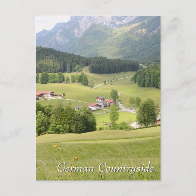 Postal Idílico Campo Alemán (Anverso)