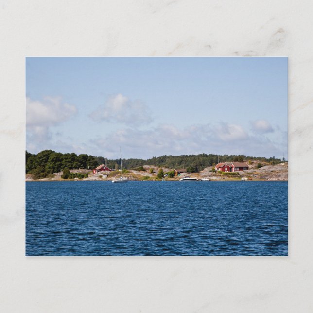 Postal Idílico paisaje costero (Anverso)