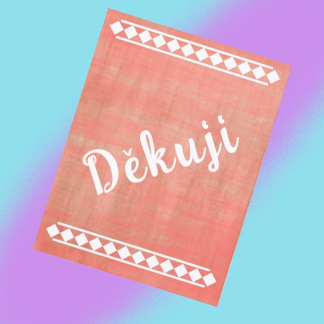 Postal Idioma checo Gracias (Subido por el creador)