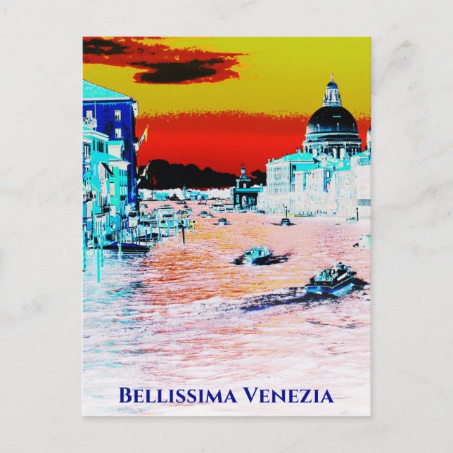 Postal *~* Idioma italiano Bellissima - Venecia (Anverso)