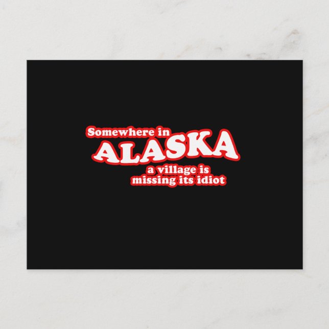Postal Idiota de aldea de Alaskan (Anverso)