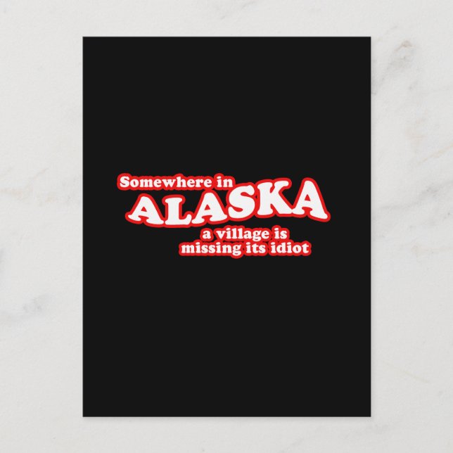 Postal Idiota de aldea de Alaskan (Anverso)