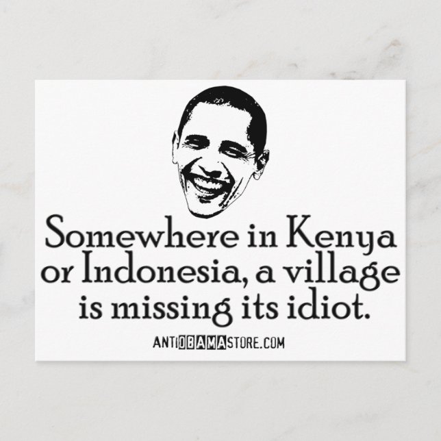 Postal Idiota de Villiage (Anverso)