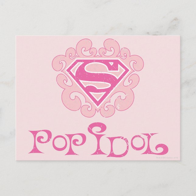 Postal Ídolo Pop Supergirl (Anverso)