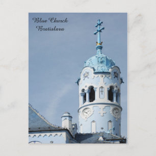 Postal Iglesia azul Bratislava Eslovaquia