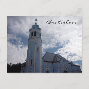 Postal iglesia azul de bratislava