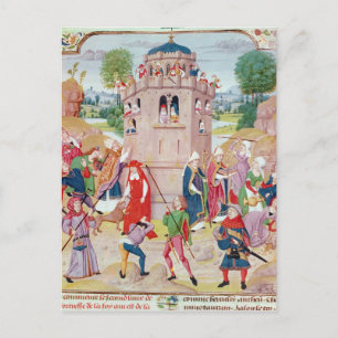 Postal Iglesia bajo ataque de herejes, flamencos