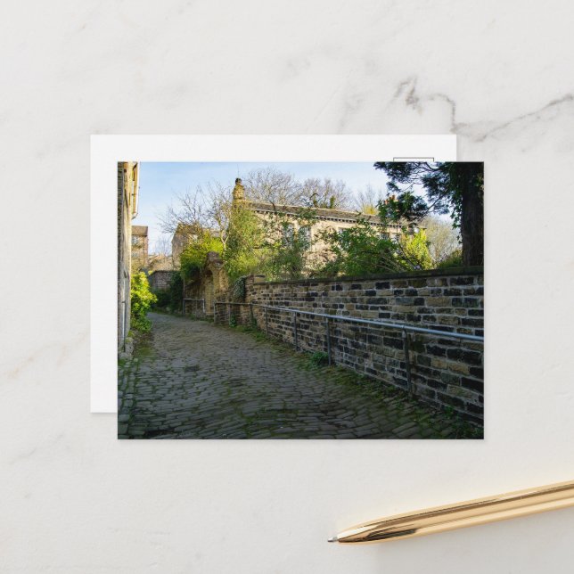 Postal Iglesia Bancaria, Sowerby Bridge (Anverso/Reverso In Situ)