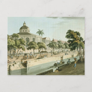 Postal Iglesia calvinista en Batavia, placa 9 de 'A