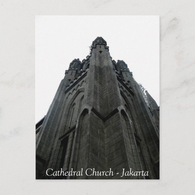 Postal Iglesia Católica de Jakarta (Anverso)