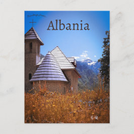 Postal Iglesia católica de Theth en el condado de Shkodër