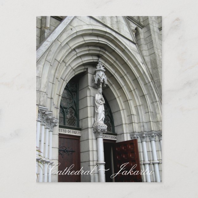 Postal Iglesia Católica de Yakarta Indonesia (Anverso)