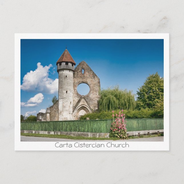 Postal Iglesia Cisterciense Carta (Anverso)