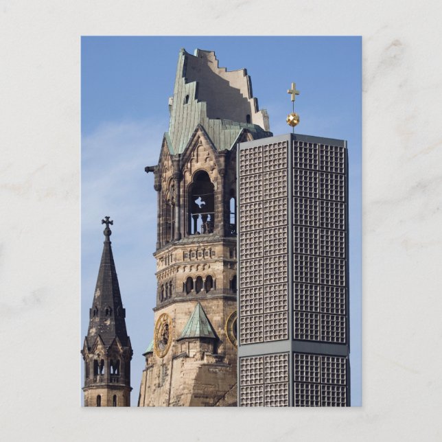 Postal Iglesia conmemorativa del Kaiser Wilhelm, Berlín (Anverso)